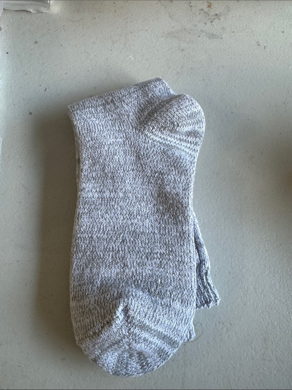 UGG Light Gray Ribbed Crew Sock - Picture 3 of 4